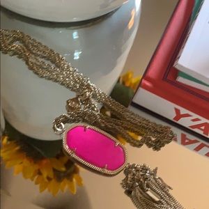 Kendra Scott vintage pink necklace.